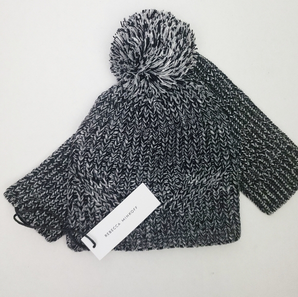 NWT Rebecca‎ Minkoff Gray Hat and Arm Warmer - Picture 3 of 5